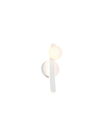 Trio Nowoczesna lampa ścienna NAPOLI w matowym białym wykończeniu to elegancka oprawa do salonu i sypialni, łącząca minima