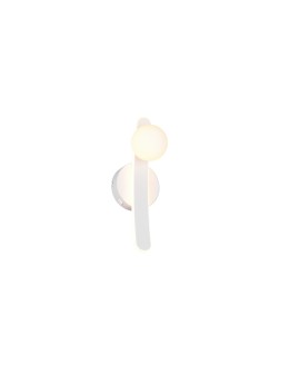 Trio Nowoczesna lampa ścienna NAPOLI w matowym białym wykończeniu to elegancka oprawa do salonu i sypialni, łącząca minima