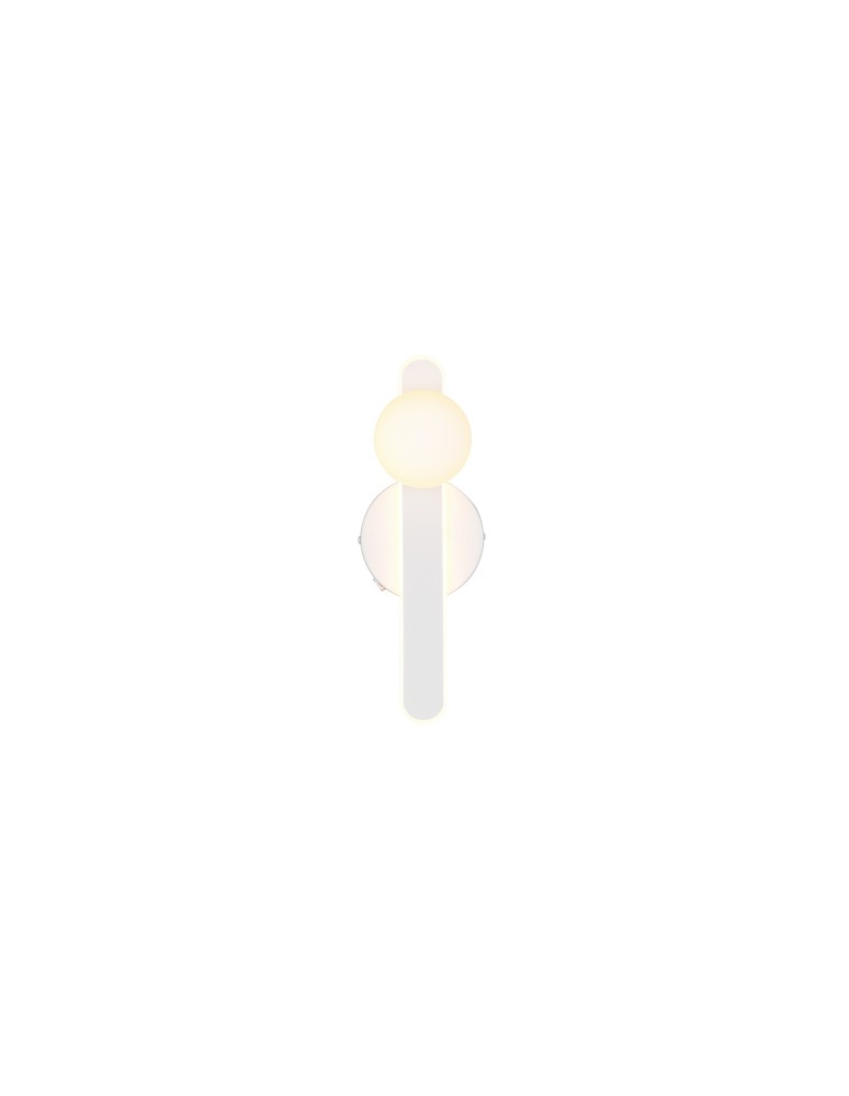 Trio Nowoczesna lampa ścienna NAPOLI w matowym białym wykończeniu to elegancka oprawa do salonu i sypialni, łącząca minima