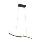 Trio Nowoczesna lampa wisząca NAPOLI w matowej czerni to wyraziste i eleganckie oświetlenie do salonu oraz sypialni. Minimalis