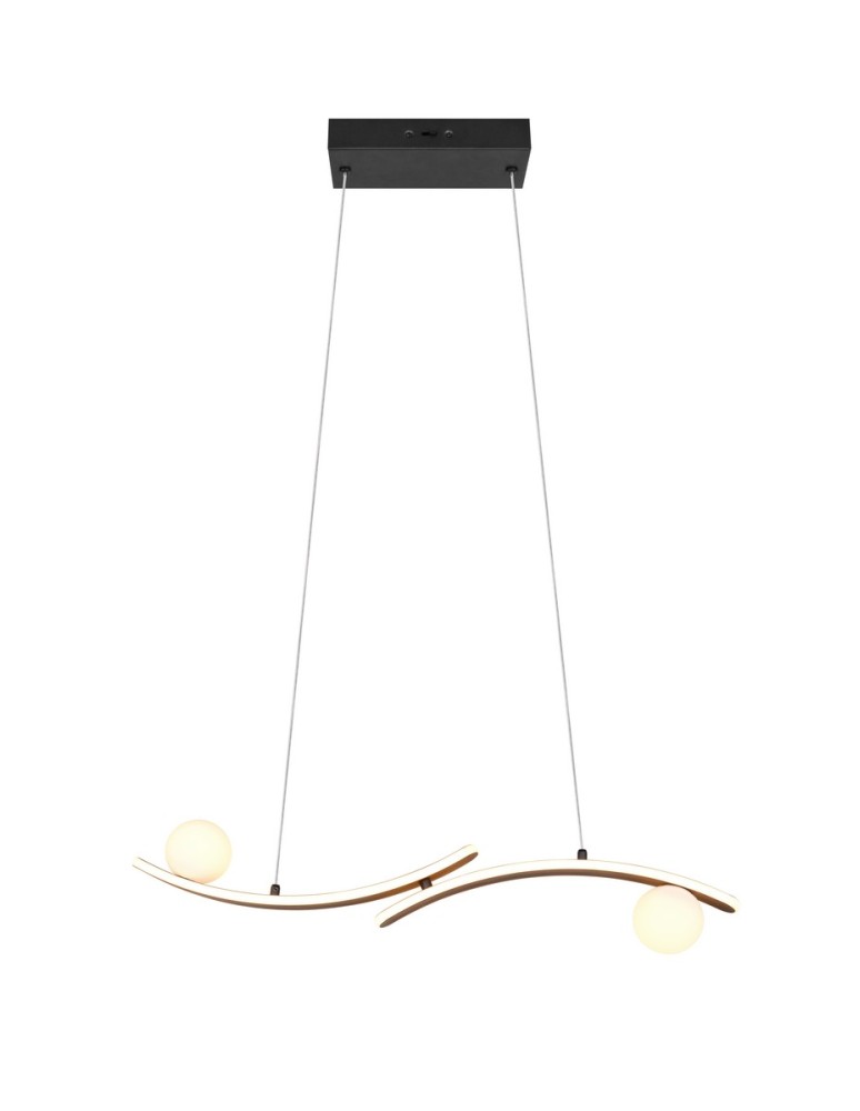Trio Nowoczesna lampa wisząca NAPOLI w matowej czerni to wyraziste i eleganckie oświetlenie do salonu oraz sypialni. Minimalis