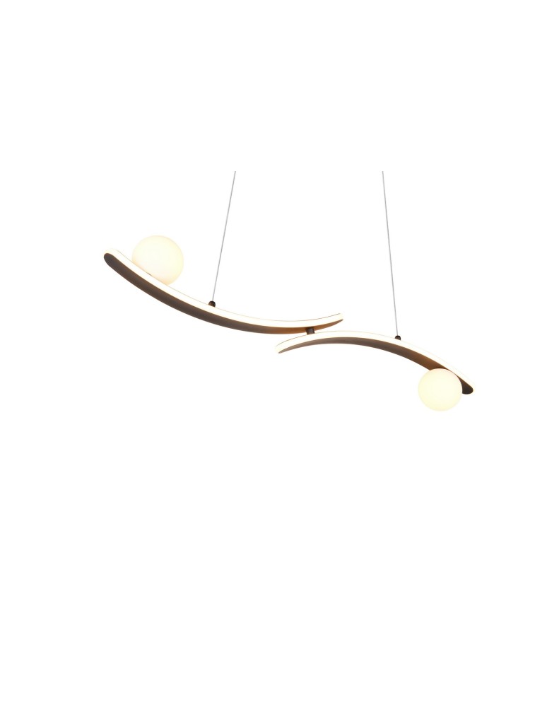 Trio Nowoczesna lampa wisząca NAPOLI w matowej czerni to wyraziste i eleganckie oświetlenie do salonu oraz sypialni. Minimalis
