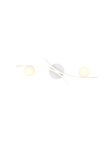 Trio Nowoczesna lampa sufitowa NAPOLI w matowej bieli to eleganckie i uniwersalne oświetlenie do salonu oraz sypialni. Jej pros - product 2