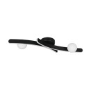 Trio Nowoczesna lampa sufitowa NAPOLI w matowej czerni to stylowe oświetlenie do salonu i sypialni. Jej prosta, geometryczna fo