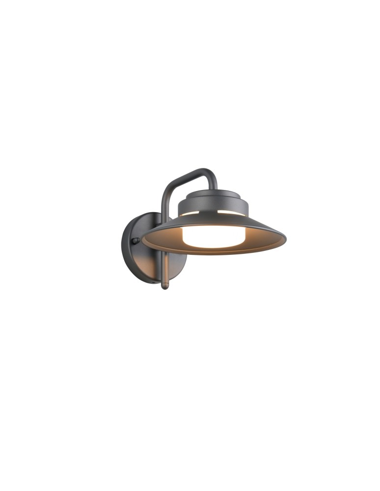Trio Elegancka lampa ścienna zewnętrzna w kolorze antracyt, przystosowana do jednej żarówki GX53. Odporna na warunki atmosfe