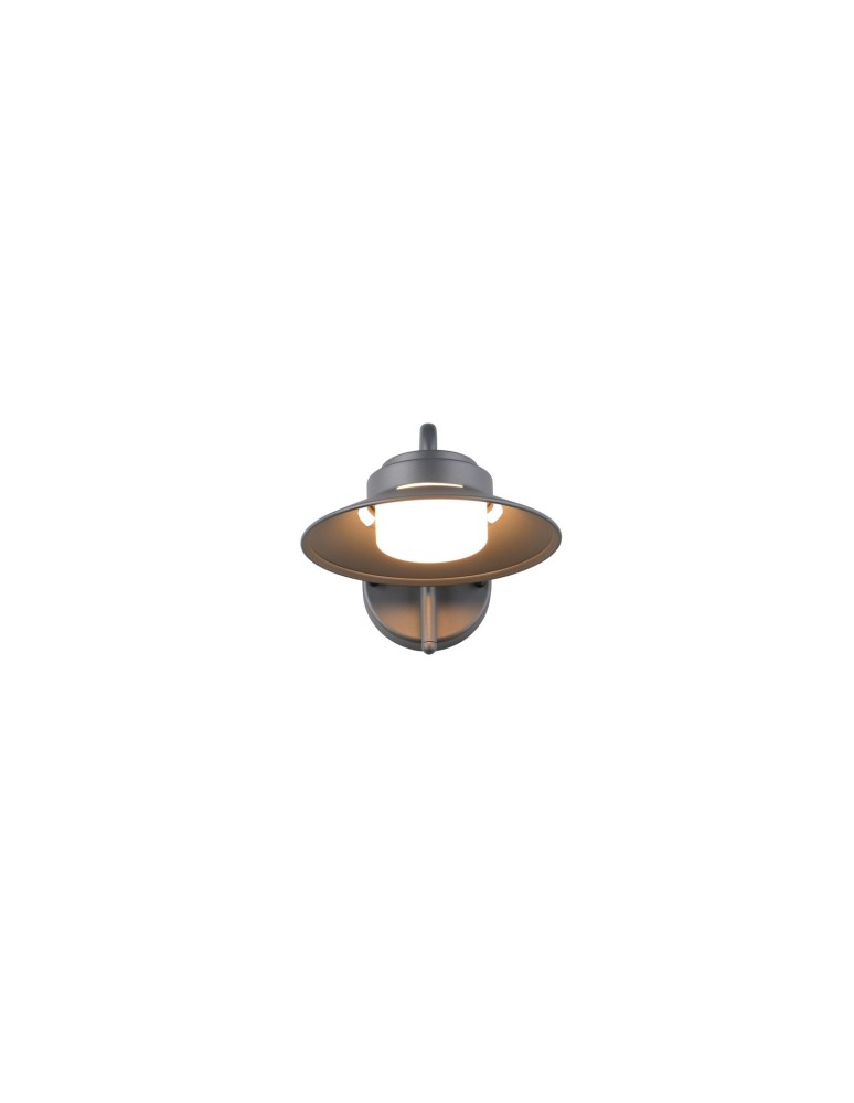 Trio Elegancka lampa ścienna zewnętrzna w kolorze antracyt, przystosowana do jednej żarówki GX53. Odporna na warunki atmosfe
