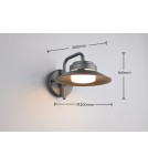 Trio Elegancka lampa ścienna zewnętrzna w kolorze antracyt, przystosowana do jednej żarówki GX53. Odporna na warunki atmosfe