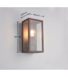 Trio Lampa ścienna do zastosowań zewnętrznych w miedzianym wykończeniu, o klasycznej, dekoracyjnej bryle. 201860124