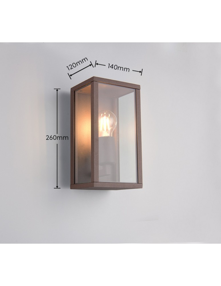 Trio Lampa ścienna do zastosowań zewnętrznych w miedzianym wykończeniu, o klasycznej, dekoracyjnej bryle. 201860124