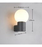 Trio Lampa ścienna zewnętrzna MURES o nowoczesnej, prostej formie do oświetlenia elewacji i stref wejściowych. 269860142
