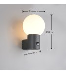 Trio Lampa ścienna zewnętrzna MURES o nowoczesnej, prostej formie do oświetlenia elewacji i stref wejściowych. 269869142
