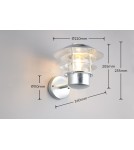 Trio Lampa ścienna zewnętrzna o nowoczesnej, prostej formie. Sprawdza się jako eleganckie oświetlenie elewacji i stref przyd