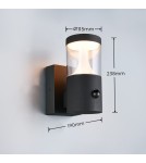 Trio Lampa ścienna zewnętrzna o nowoczesnym charakterze, przeznaczona do dekoracyjnego i funkcjonalnego oświetlenia elewacji.