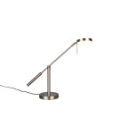Trio Lampa stołowa w wykończeniu nikiel mat z wbudowanym oświetleniem LED i możliwością zmiany barwy światła. 523310907