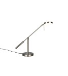 Trio Lampa stołowa w wykończeniu nikiel mat z wbudowanym oświetleniem LED i możliwością zmiany barwy światła. 523310907