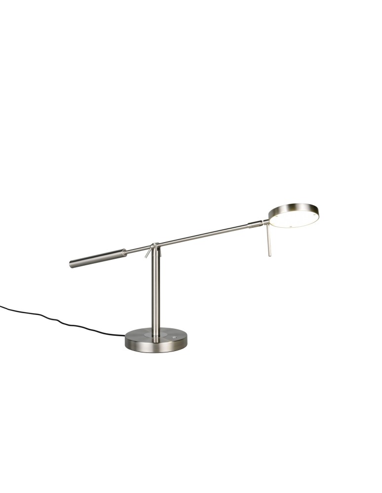 Trio Lampa stołowa w wykończeniu nikiel mat z wbudowanym oświetleniem LED i możliwością zmiany barwy światła. 523310907