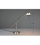 Trio Lampa stołowa w wykończeniu nikiel mat z wbudowanym oświetleniem LED i możliwością zmiany barwy światła. 523310907