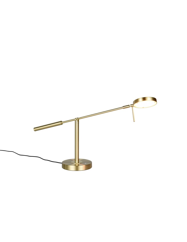 Trio Lampa stołowa w wykończeniu mosiądz mat z wbudowanym oświetleniem LED i regulacją barwy światła. 523310908