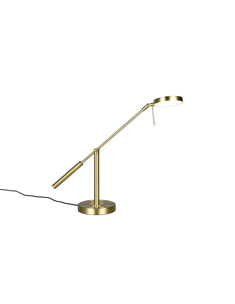 Trio Lampa stołowa w wykończeniu mosiądz mat z wbudowanym oświetleniem LED i regulacją barwy światła. 523310908
