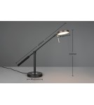 Trio Lampa stołowa w kolorze czarny mat z wbudowanym oświetleniem LED i możliwością zmiany barwy światła. 523310932
