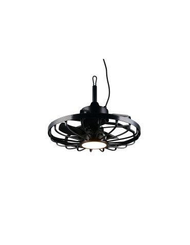 RL OSLO to lampa sufitowa z wentylatorem i zintegrowanym oświetleniem LED, utrzymana w prostej, nowoczesnej formie. R69692102