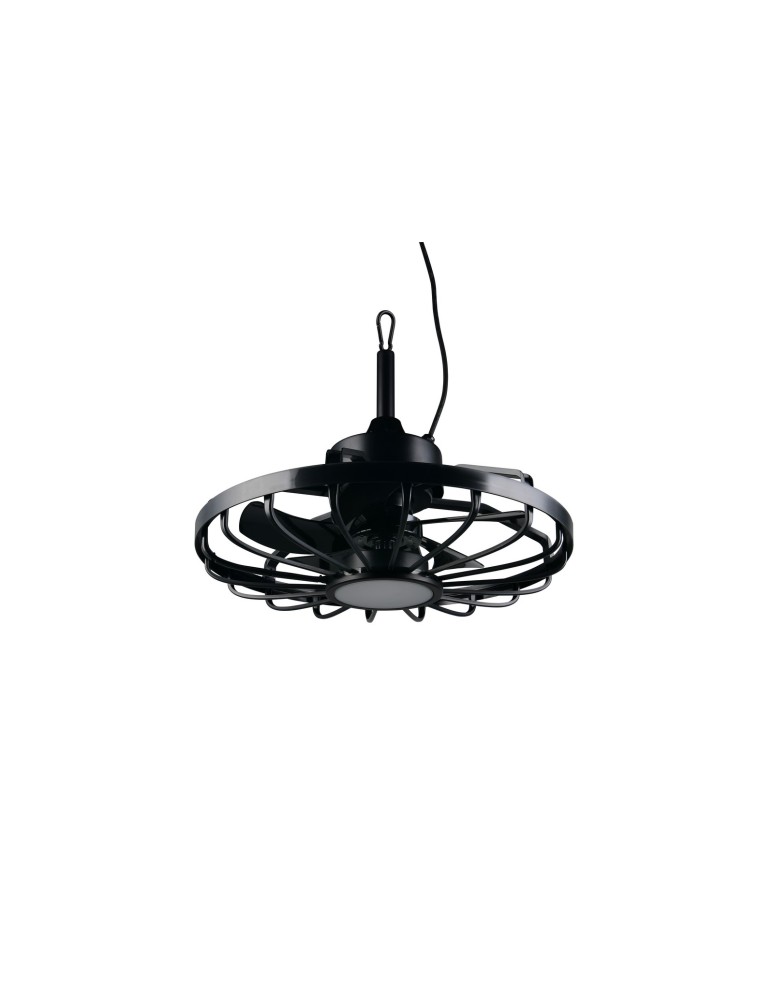 RL OSLO to lampa sufitowa z wentylatorem i zintegrowanym oświetleniem LED, utrzymana w prostej, nowoczesnej formie. R69692102