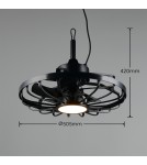 RL OSLO to lampa sufitowa z wentylatorem i zintegrowanym oświetleniem LED, utrzymana w prostej, nowoczesnej formie. R69692102