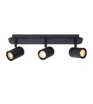 Spotlight ceiling lamps - Lucide LENNERT Wall lamp 3xGU10 black 26958/15/30 - product 1