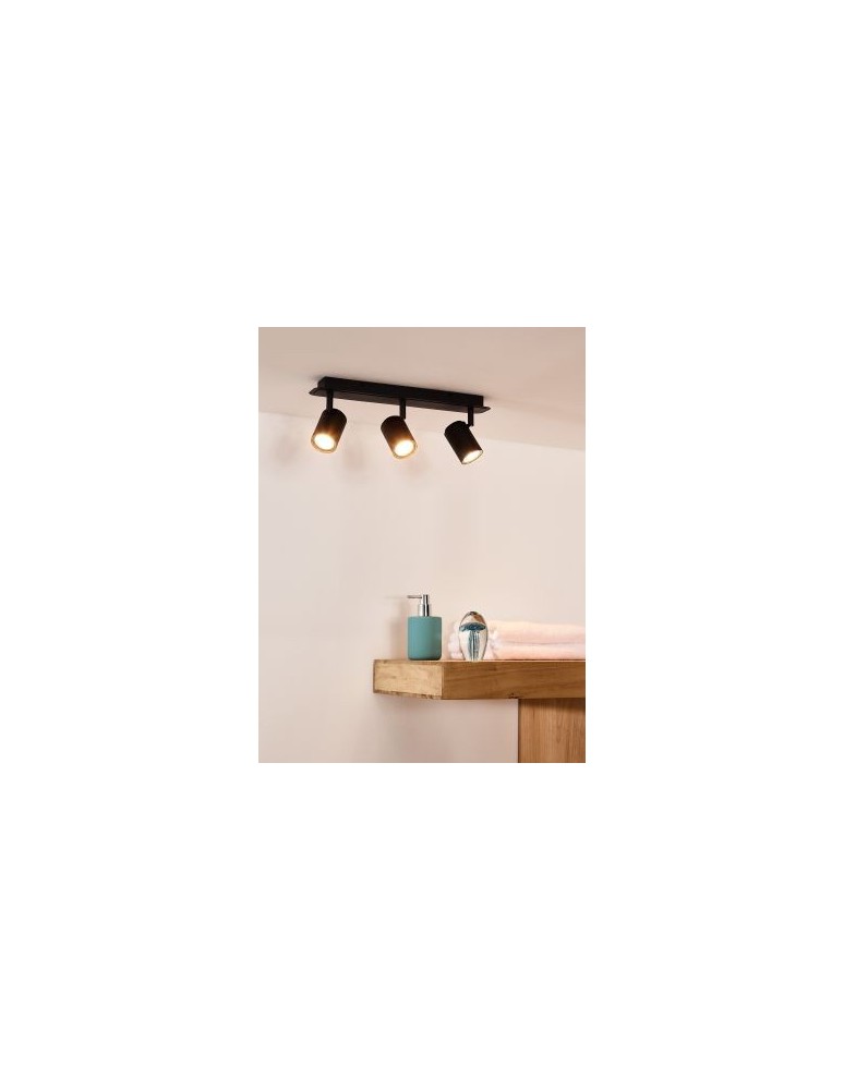 Spotlight ceiling lamps - Lucide LENNERT Wall lamp 3xGU10 black 26958/15/30 - product kolory-swiatla.pl 12