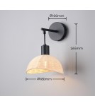 RL Ścienna oprawa w kolorze czarny mat o prostej, geometrycznej linii, idealna jako eleganckie oświetlenie uzupełniające do 