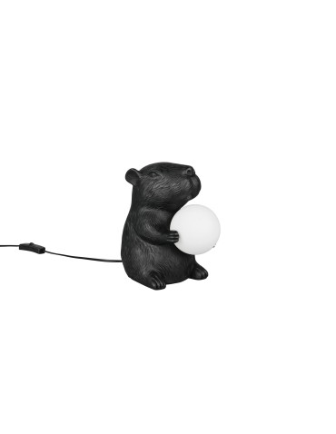 RL Kompaktowa lampa stołowa w kolorze czarnym, łącząca minimalistyczny design z dekoracyjną funkcją oświetlenia strefy wy - product 2