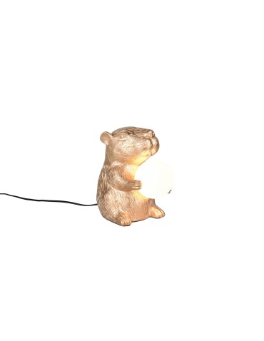 RL Elegancka lampa stołowa w wykończeniu złotym, wprowadzająca do wnętrza subtelny akcent luksusu i ciepła. R56721079
