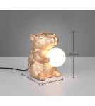 RL Elegancka lampa stołowa w wykończeniu złotym, wprowadzająca do wnętrza subtelny akcent luksusu i ciepła. R56721079