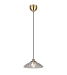 RL Lampa wisząca w kolorze patyny, łącząca nowoczesną formę z ciepłym, klasycznym wykończeniem. R36521004