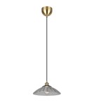 RL Lampa wisząca w kolorze patyny, łącząca nowoczesną formę z ciepłym, klasycznym wykończeniem. R36521004