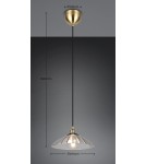 RL Lampa wisząca w kolorze patyny, łącząca nowoczesną formę z ciepłym, klasycznym wykończeniem. R36521004