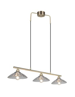 RL Efektowna lampa w odcieniu patyny, przeznaczona do centralnego oświetlenia salonu lub jadalni. R36523004