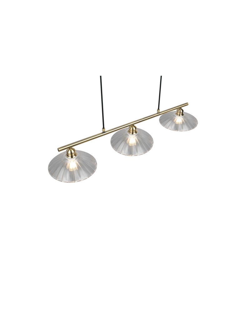 RL Efektowna lampa w odcieniu patyny, przeznaczona do centralnego oświetlenia salonu lub jadalni. R36523004