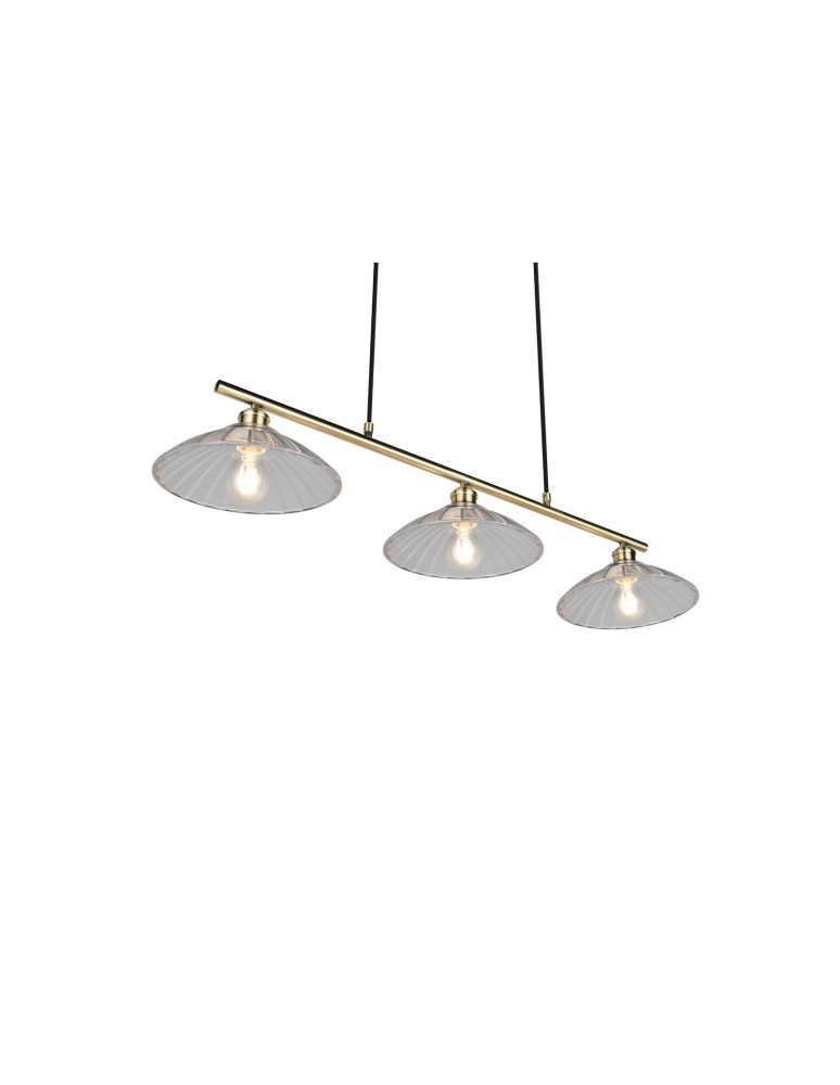 RL Efektowna lampa w odcieniu patyny, przeznaczona do centralnego oświetlenia salonu lub jadalni. R36523004