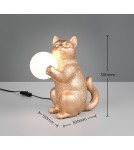 RL Elegancka lampa stołowa w złotym wykończeniu, stanowiąca wyrazisty, luksusowy akcent we wnętrzu. Świetnie sprawdzi się