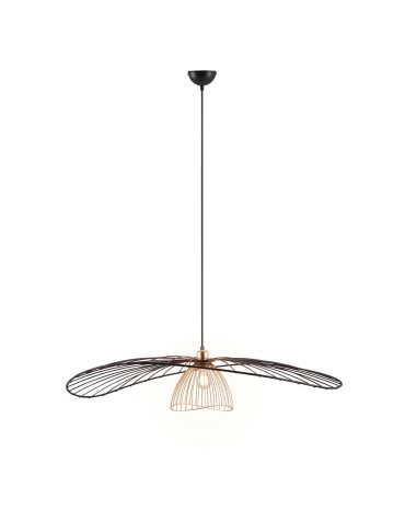 RL Nowoczesna lampa wisząca w matowej czerni o prostej, eleganckiej formie. Doskonale sprawdzi się nad stołem, w salonie lub 