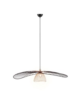 RL Nowoczesna lampa wisząca w matowej czerni o prostej, eleganckiej formie. Doskonale sprawdzi się nad stołem, w salonie lub 
