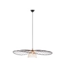 RL Nowoczesna lampa wisząca w matowej czerni o prostej, eleganckiej formie. Doskonale sprawdzi się nad stołem, w salonie lub 