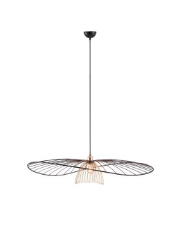RL Nowoczesna lampa wisząca w matowej czerni o prostej, eleganckiej formie. Doskonale sprawdzi się nad stołem, w salonie lub  - produkt 2