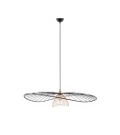 RL Nowoczesna lampa wisząca w matowej czerni o prostej, eleganckiej formie. Doskonale sprawdzi się nad stołem, w salonie lub 