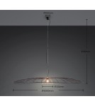 RL Stylowa lampa wisząca w wykończeniu czarny mat, idealna do nowoczesnych aranżacji, gdzie liczy się czystość formy i wyr