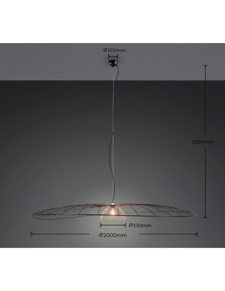 RL Stylowa lampa wisząca w wykończeniu czarny mat, idealna do nowoczesnych aranżacji, gdzie liczy się czystość formy i wyr