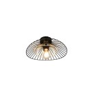 RL Nowoczesna lampa sufitowa w wykończeniu czarny mat o prostej, eleganckiej formie. Doskonale sprawdzi się jako centralne oś