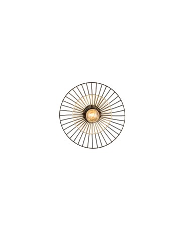 RL Nowoczesna lampa sufitowa w wykończeniu czarny mat o prostej, eleganckiej formie. Doskonale sprawdzi się jako centralne oś - product 2