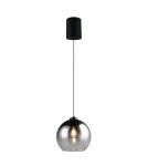 RL Nowoczesna lampa wisząca z kloszem w przydymionym kolorze, nadająca wnętrzu subtelnej elegancji i nastrojowego światła. 